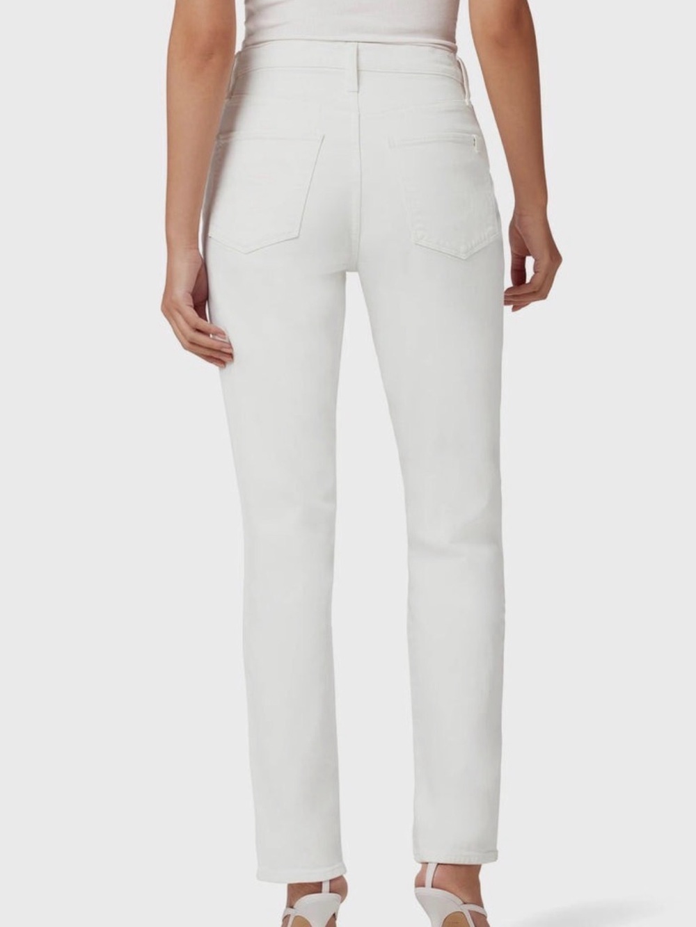 Joes White Jeans High Rise w/light Stretch White. 28/6